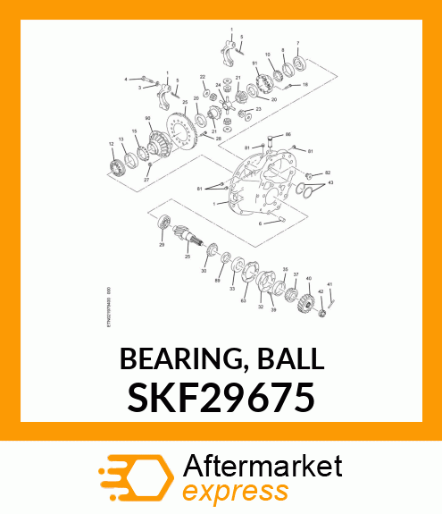 BEARING, BALL SKF29675