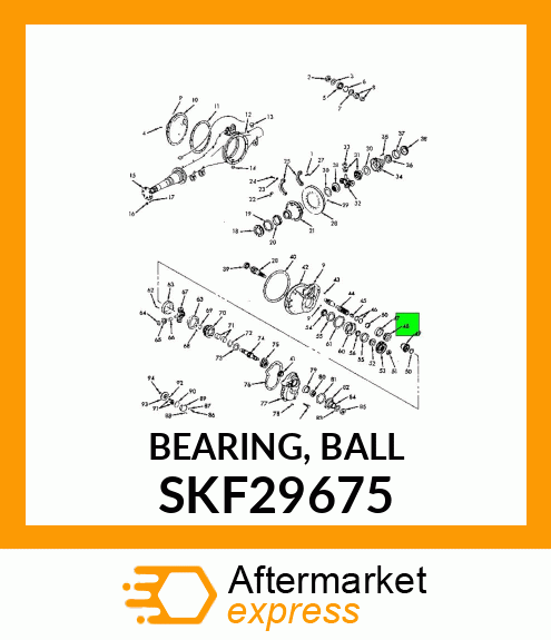 BEARING, BALL SKF29675