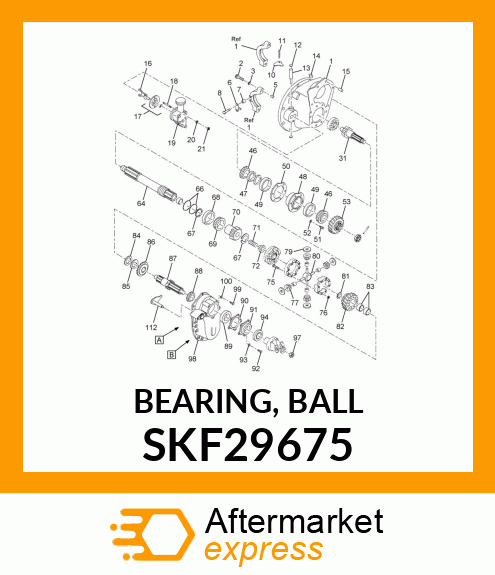 BEARING, BALL SKF29675