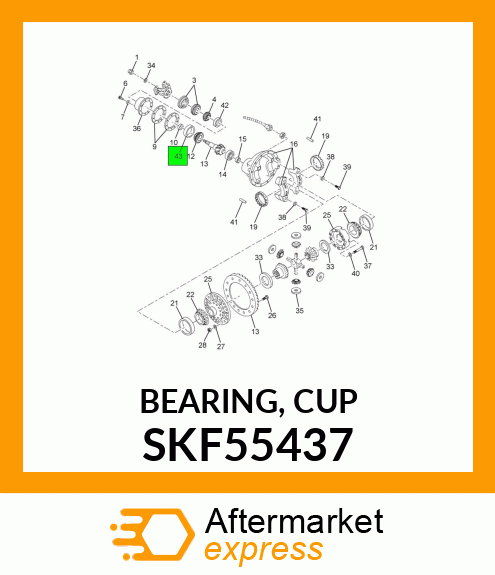 BEARING, CUP SKF55437