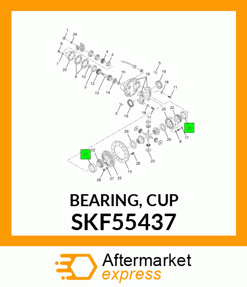 BEARING, CUP SKF55437