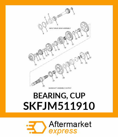 BEARING, CUP SKFJM511910