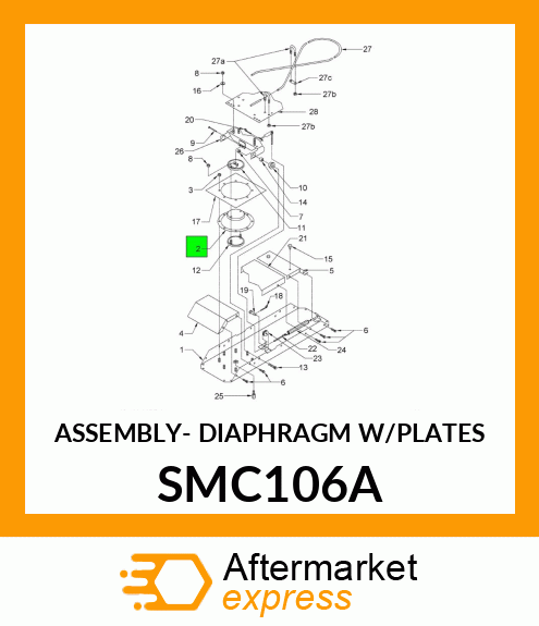 ASSEMBLY- DIAPHRAGM W/PLATES SMC106A