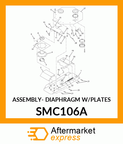 ASSEMBLY- DIAPHRAGM W/PLATES SMC106A