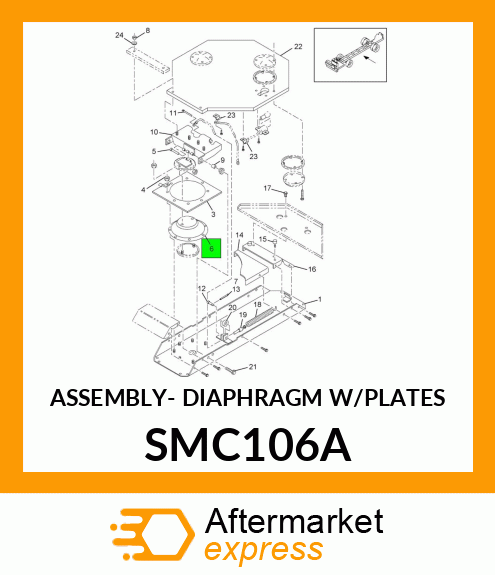 ASSEMBLY- DIAPHRAGM W/PLATES SMC106A