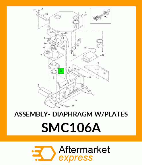 ASSEMBLY- DIAPHRAGM W/PLATES SMC106A