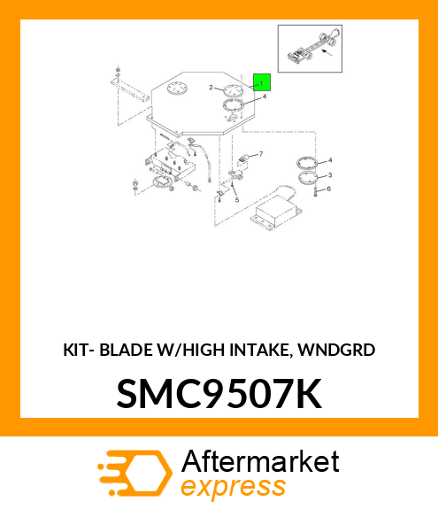 KIT- BLADE W/HIGH INTAKE, WNDGRD SMC9507K