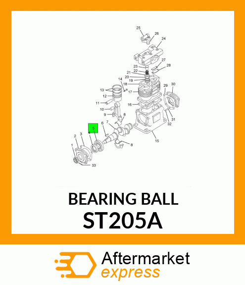 BEARING BALL ST205A