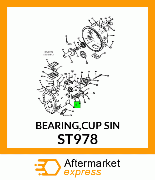 BEARING,CUP SIN ST978