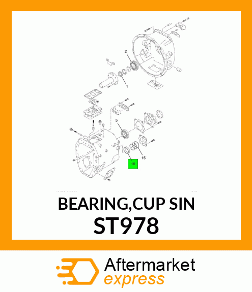 BEARING,CUP SIN ST978