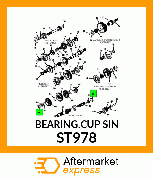 BEARING,CUP SIN ST978