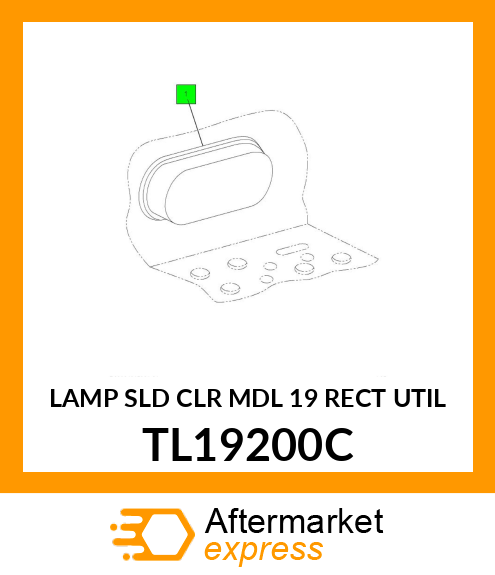LAMP SLD CLR MDL 19 RECT UTIL TL19200C