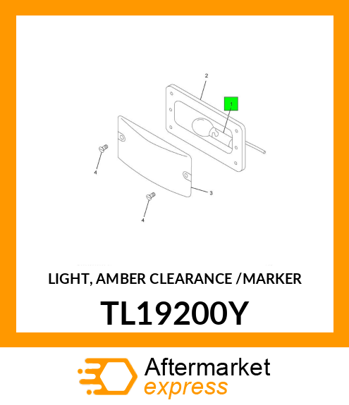 LIGHT, AMBER CLEARANCE /MARKER TL19200Y