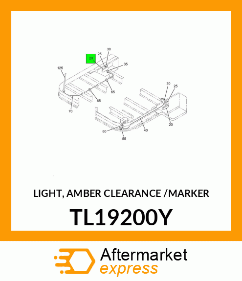 LIGHT, AMBER CLEARANCE /MARKER TL19200Y