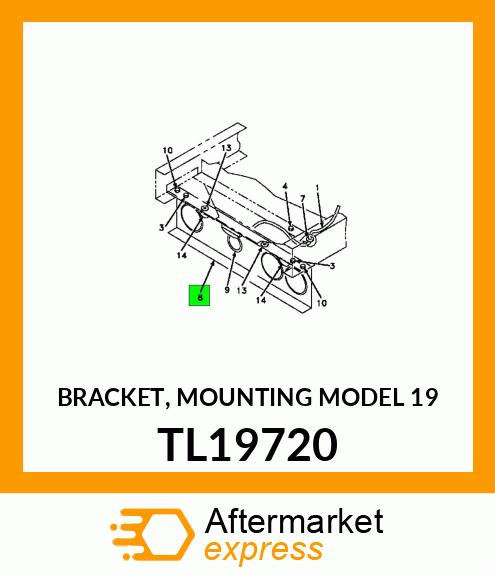 BRACKET, MOUNTING MODEL 19 TL19720