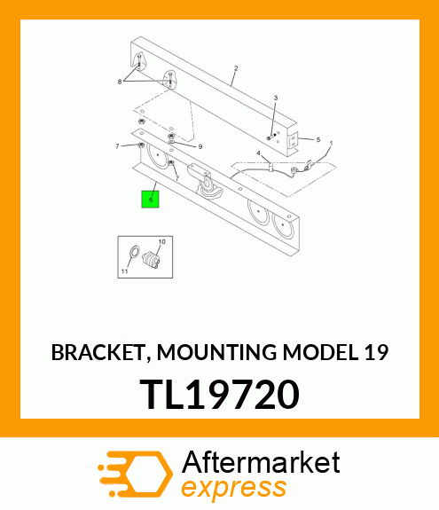 BRACKET, MOUNTING MODEL 19 TL19720