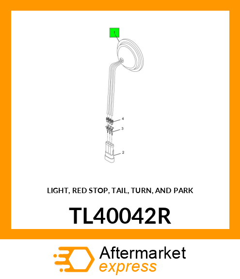 LIGHT, RED STOP, TAIL, TURN, AND PARK TL40042R