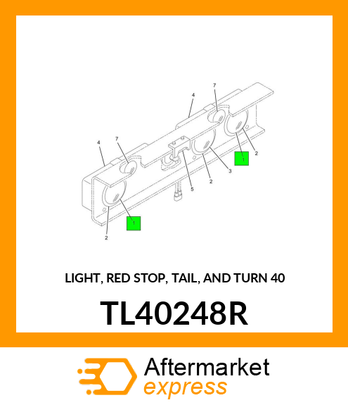 LIGHT, RED STOP, TAIL, AND TURN 40 TL40248R
