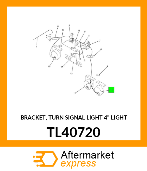 BRACKET, TURN SIGNAL LIGHT 4" LIGHT TL40720