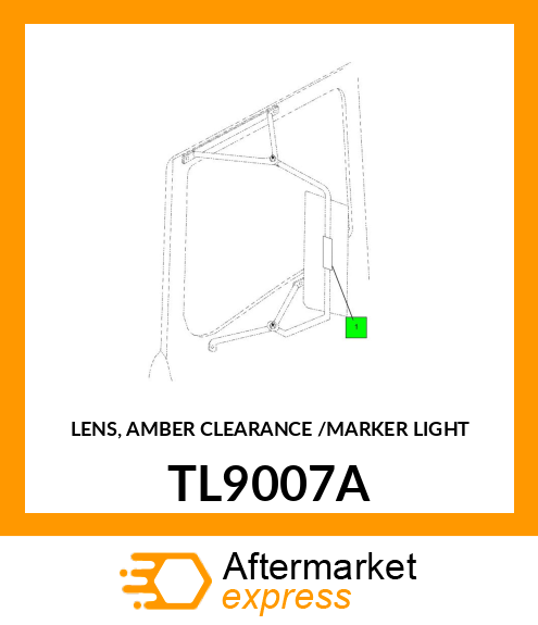 LENS, AMBER CLEARANCE /MARKER LIGHT TL9007A