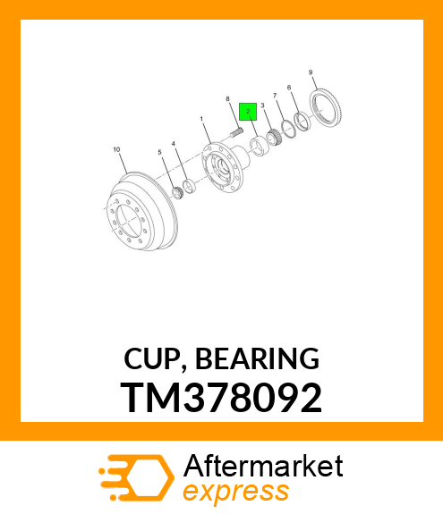 CUP, BEARING TM378092
