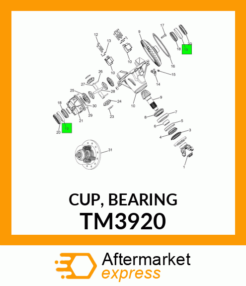 CUP, BEARING TM3920