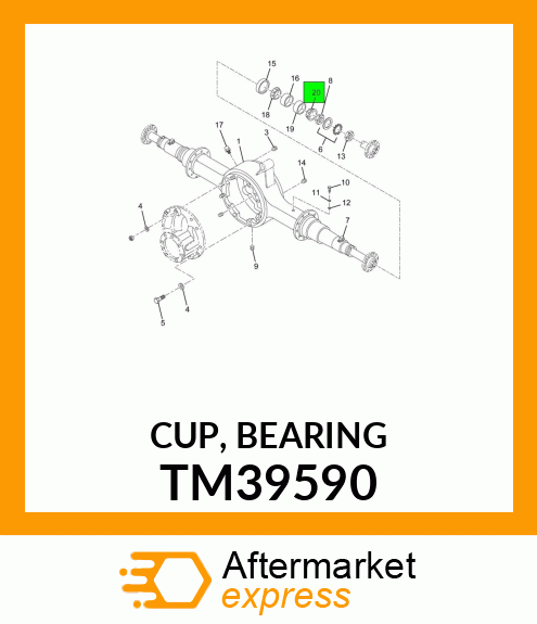 CUP, BEARING TM39590