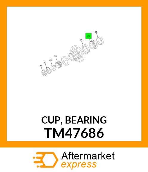 CUP, BEARING TM47686