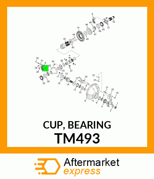 CUP, BEARING TM493