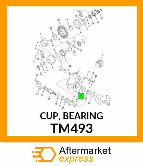 CUP, BEARING TM493