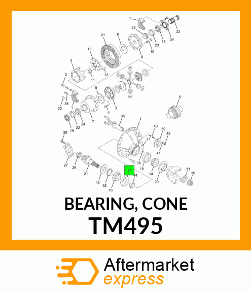 BEARING, CONE TM495