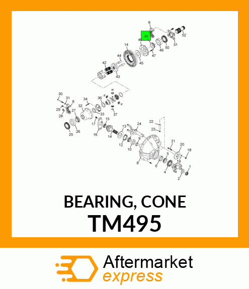 BEARING, CONE TM495