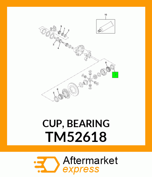 CUP, BEARING TM52618