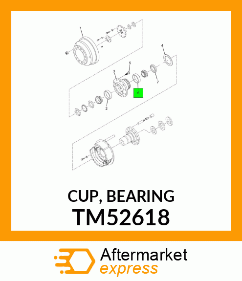 CUP, BEARING TM52618