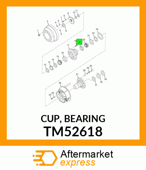 CUP, BEARING TM52618