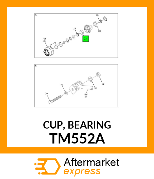 CUP, BEARING TM552A