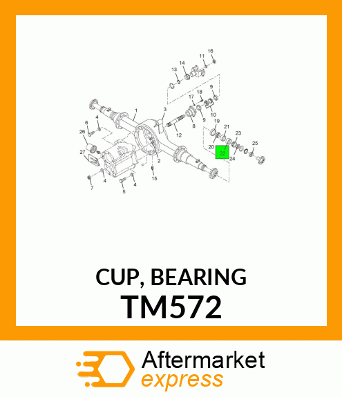 CUP, BEARING TM572