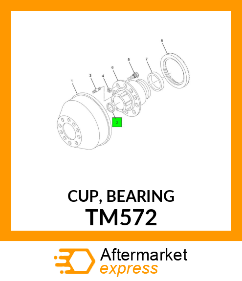 CUP, BEARING TM572