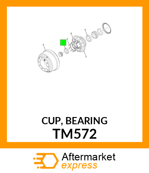 CUP, BEARING TM572