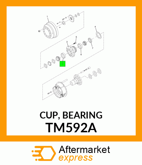 CUP, BEARING TM592A