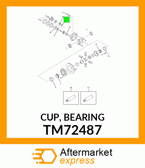 CUP, BEARING TM72487