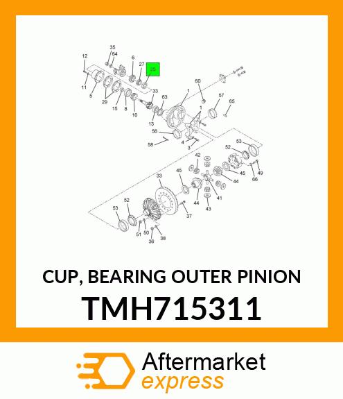 CUP, BEARING OUTER PINION TMH715311