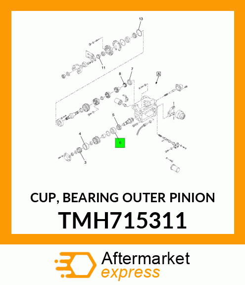 CUP, BEARING OUTER PINION TMH715311