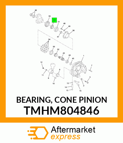 BEARING, CONE PINION TMHM804846