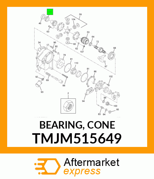 BEARING, CONE TMJM515649