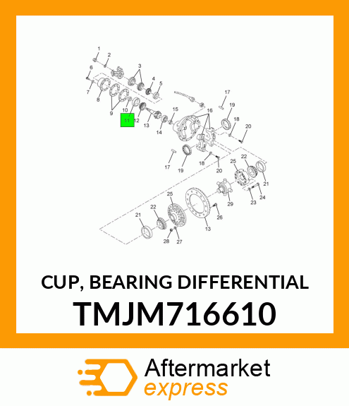 CUP, BEARING DIFFERENTIAL TMJM716610