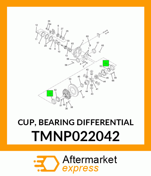 CUP, BEARING DIFFERENTIAL TMNP022042