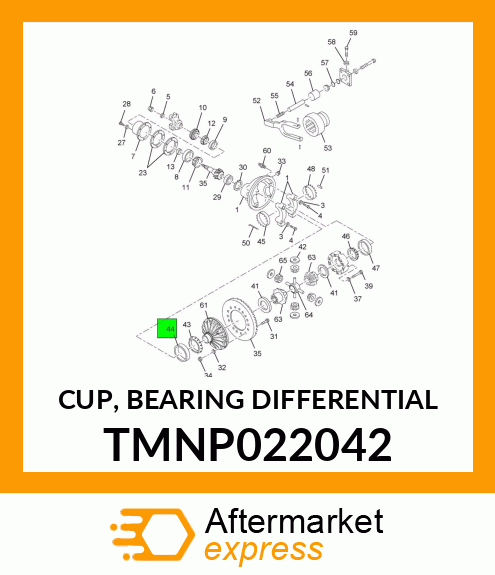 CUP, BEARING DIFFERENTIAL TMNP022042