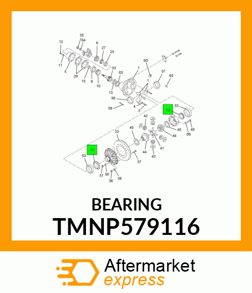 BEARING, CONE DIFFERENTIAL TMNP579116