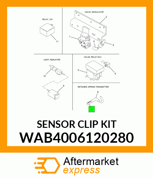 SENSOR CLIP KIT WAB4006120280